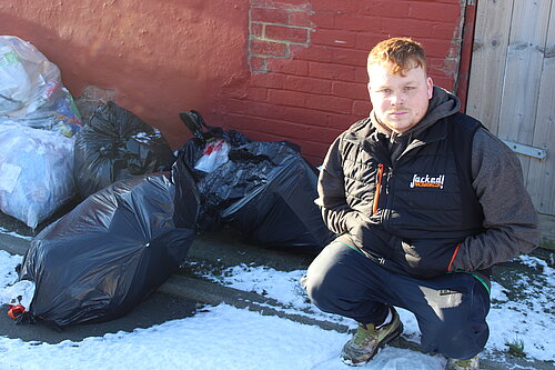 Connor Stallard is fighting fly-tipping in Foggy Furze