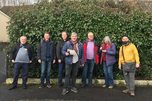 Lib Dem team photo at Tavistock North