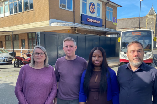 L to R: Cllr Edwina Livesay, James MacCleary MP, Cllr Janet Baah, Cllr Kevin West 