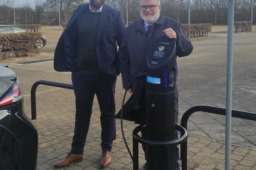 Mayor Dave at Enterprise Car Club at Bedford Park and Ride