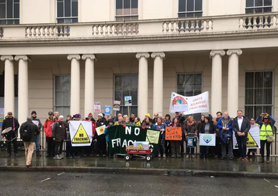 Image courtesy of Steve Mason greenlibdems.org.uk Fracking Demo