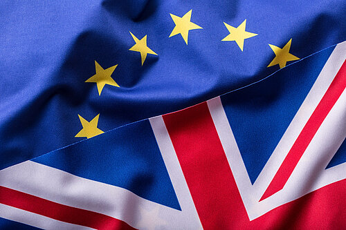 UK and EU flags