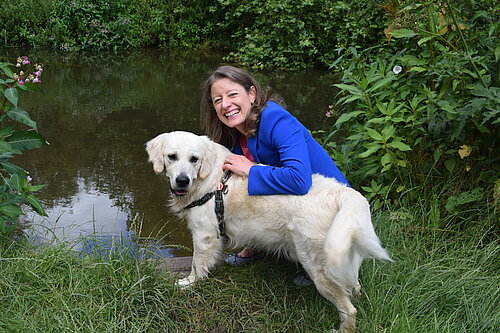 Helen Maguire at River Mole in Leatherhead