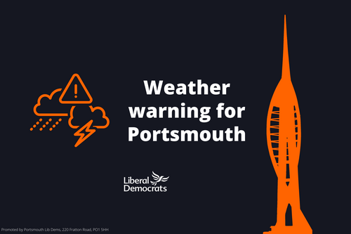 Weather warning issued for Portsmouth