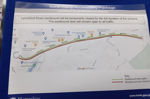 Lynchford road improvement scheme