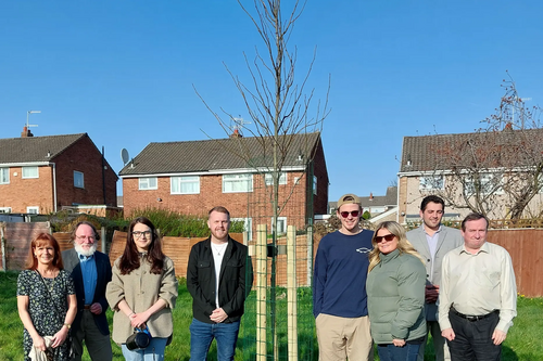 Tree planting memorial for Andy Corkhill