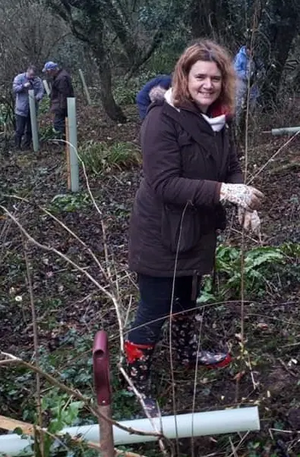 Image courtesy of Louise Harris Louise harris planting trees