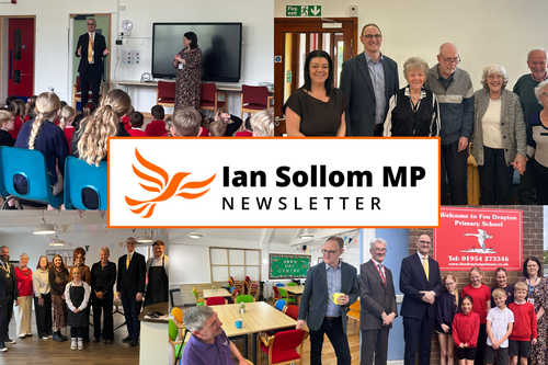 Montage of  the work that Ian Sollom MP did during the month of April 2026