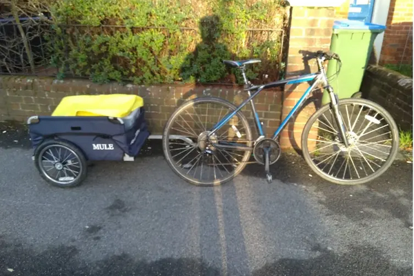 Biocycle Southampton's bike and trailer